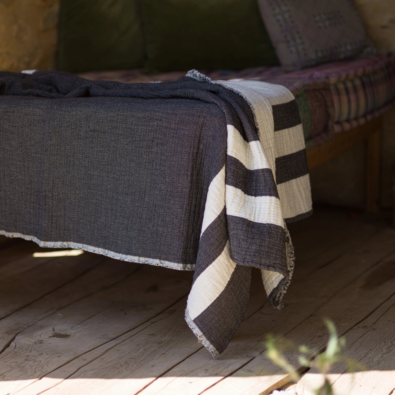 Handwoven Cotton/Wool Throw