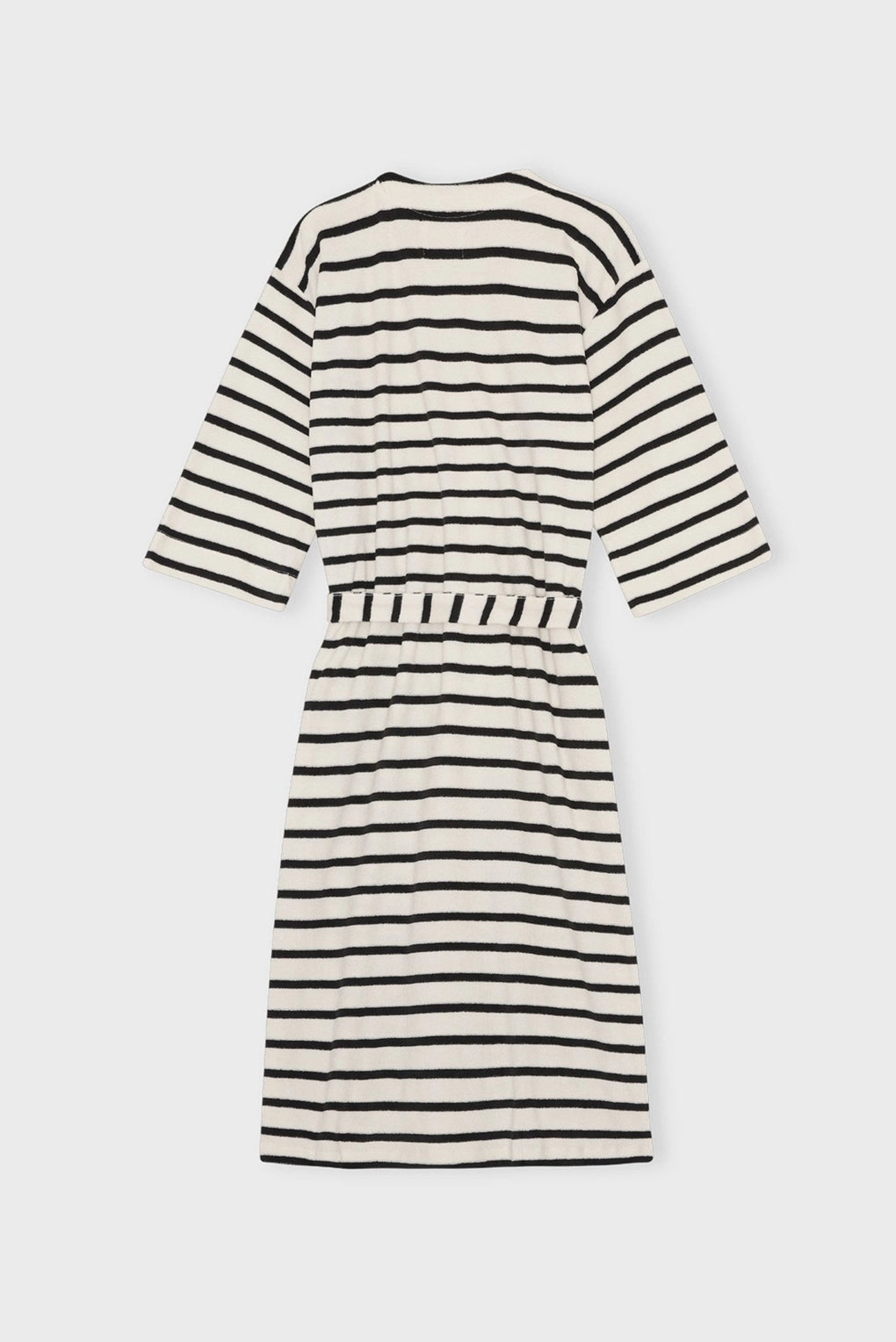 Organic Cotton Striped Terry Bathrobe