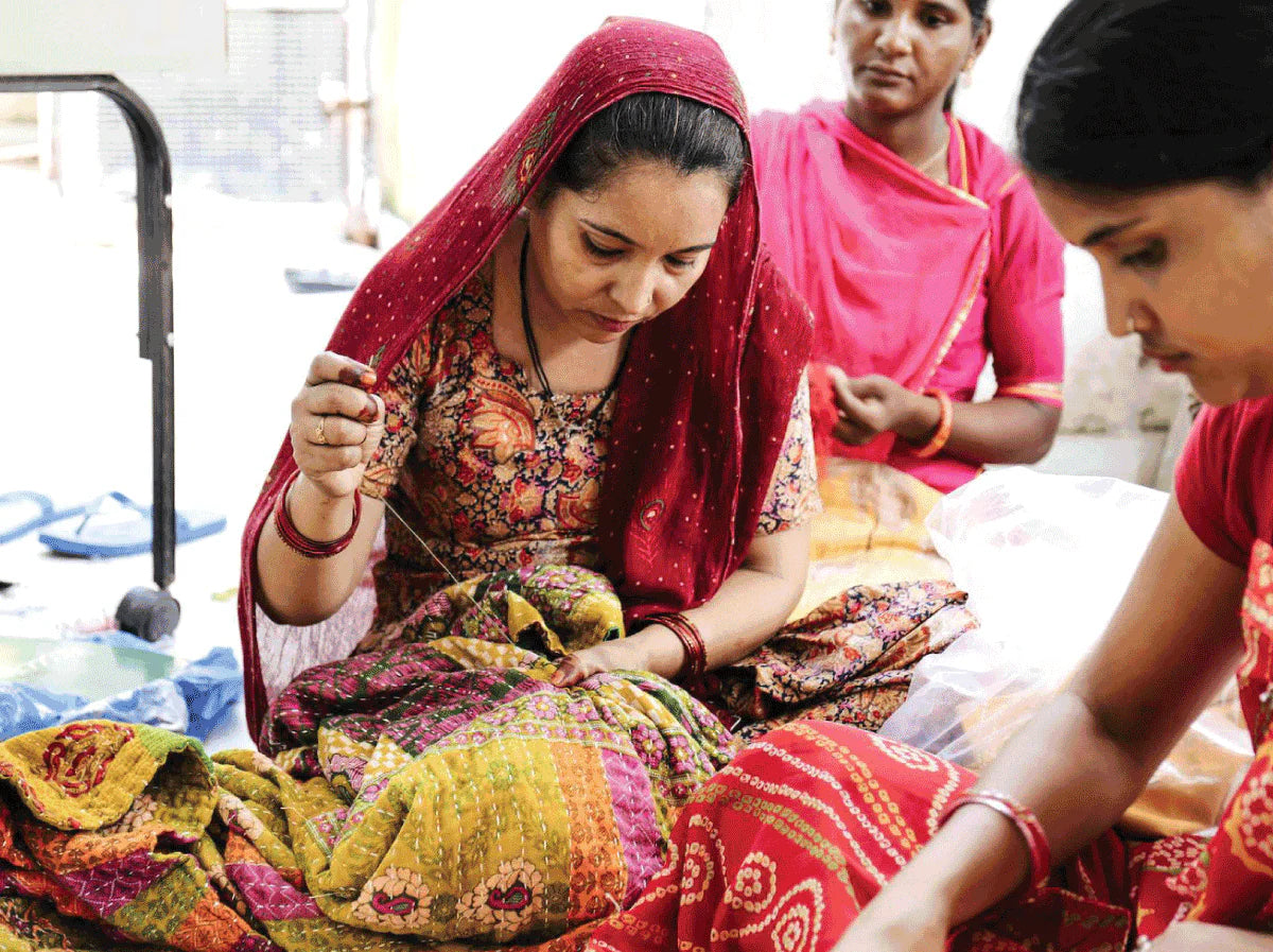 Vintage Kantha Quilt